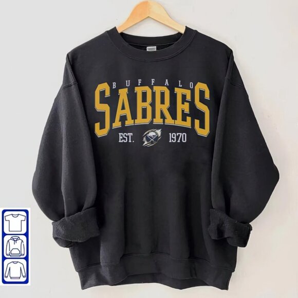 Vintage 90s Buffalo Sabres Hockey Sweater, Retro NHL Buffalo Sabres shirt unisex - Picture 1 of 3